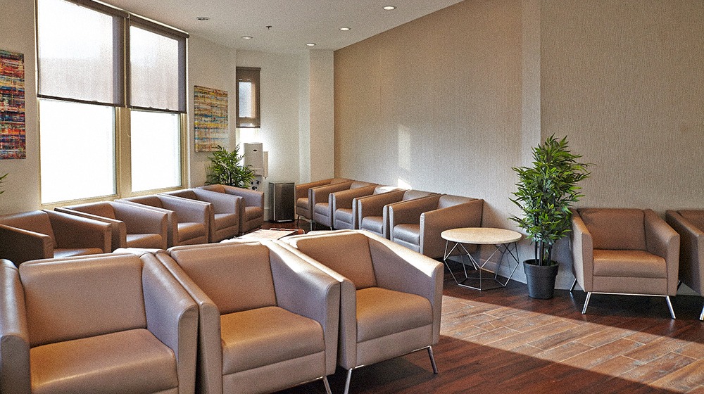 VM Med Private Clinic waiting room in downtown Montreal.